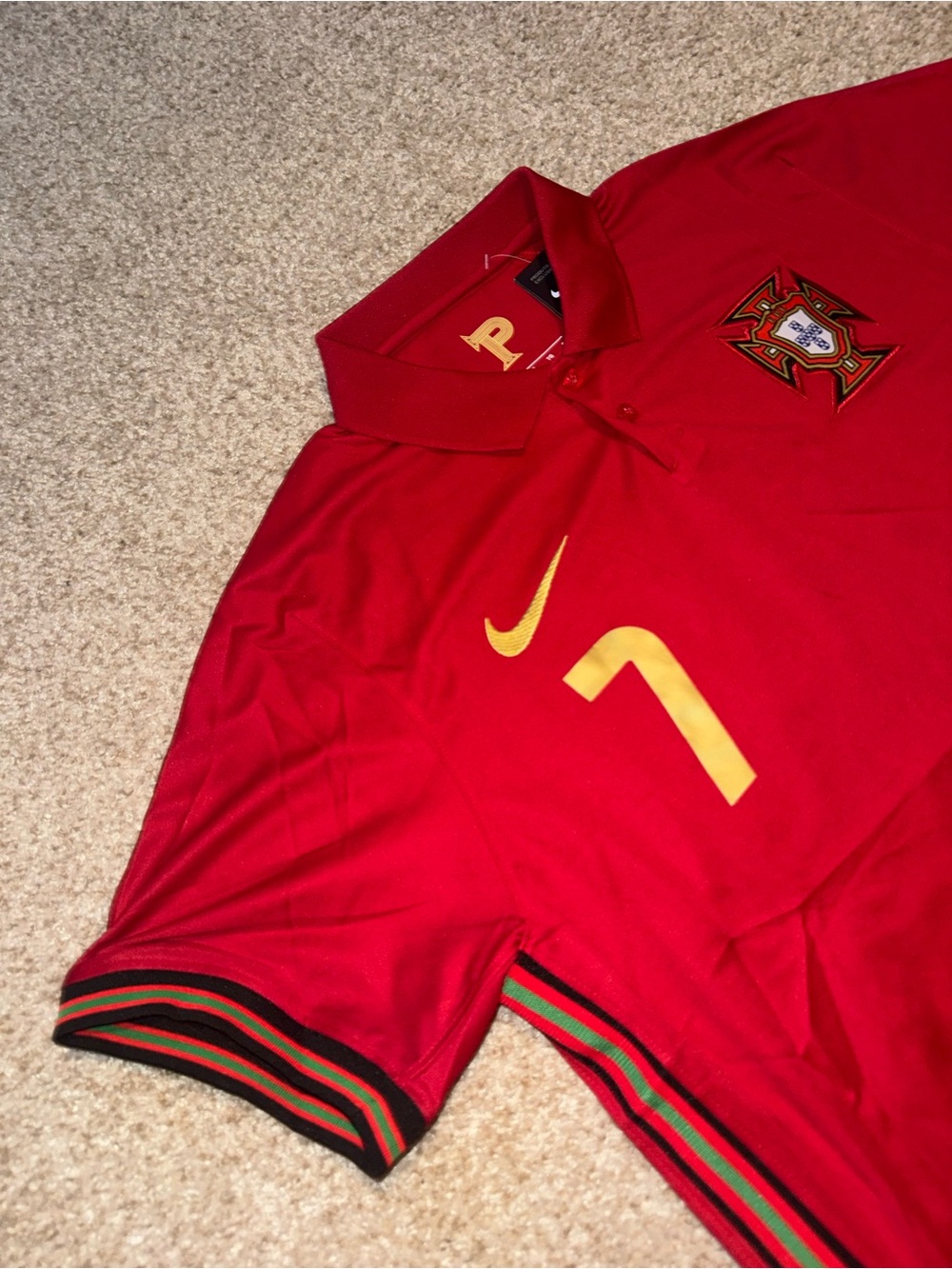 Nike Portugal 2020/2021 Cristiano Ronaldo #7 Men’s Home Soccer Jersey 🆕 - Picture 6 of 8